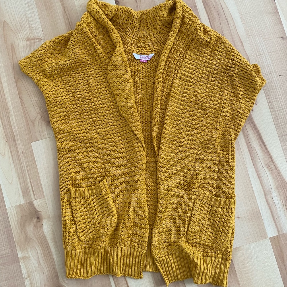 Ruffle Butts sleeveless cardigan